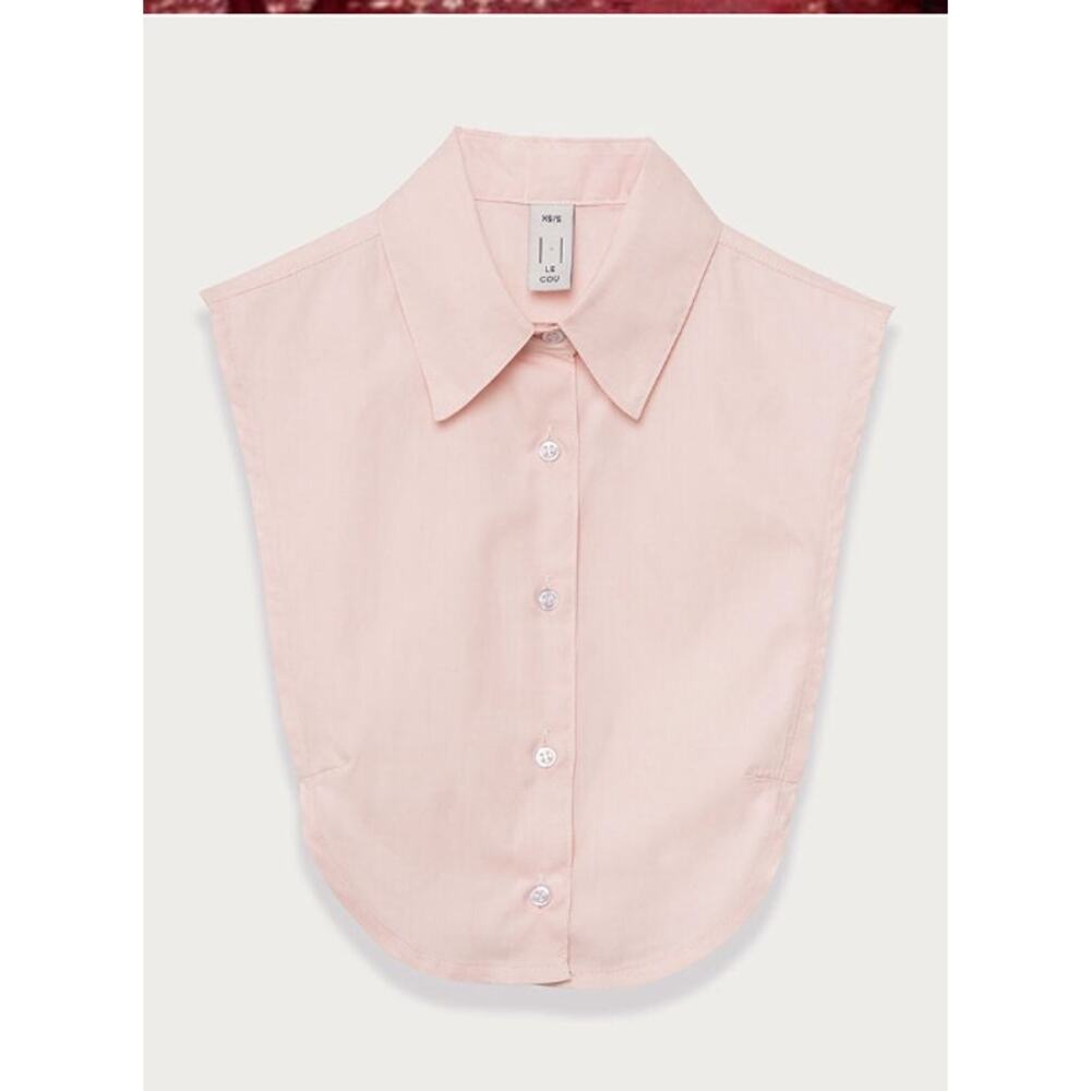 Le Cou Dickey Wakefiled in Pink Collar Layering Cotton XL/2X